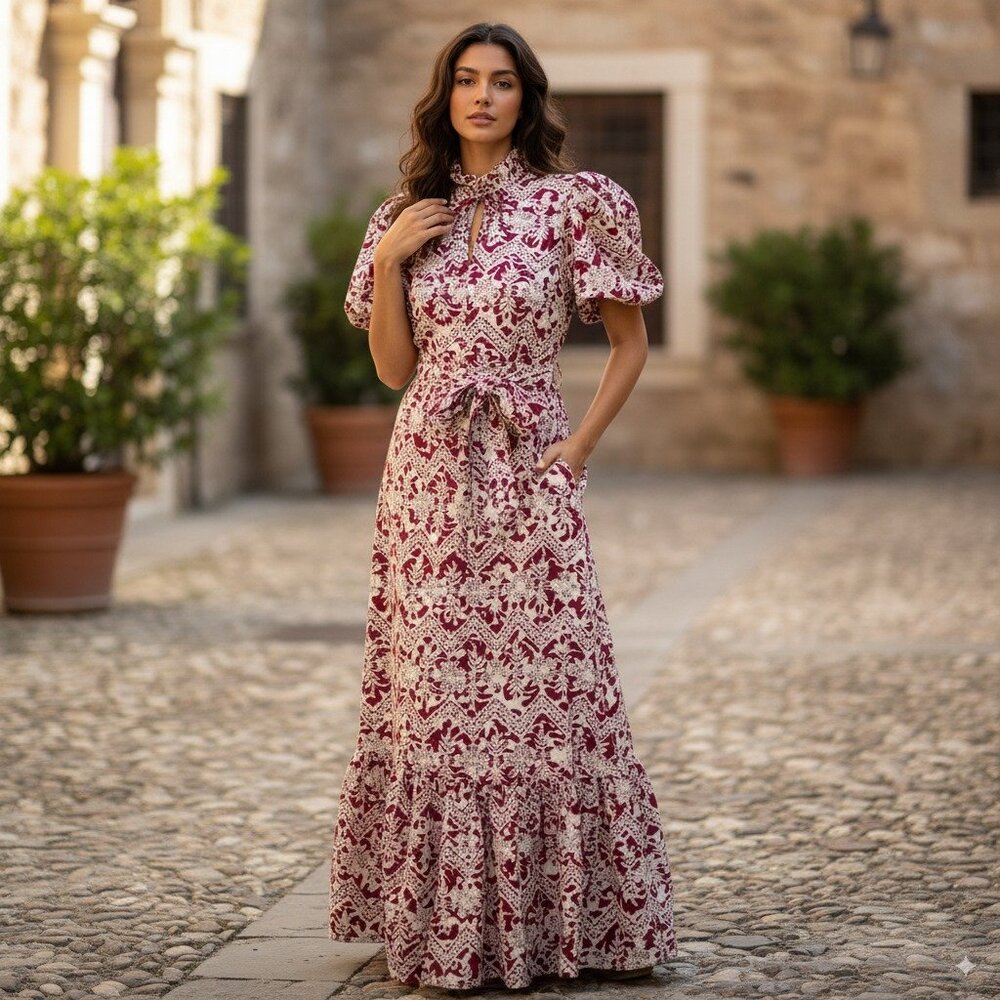 NWT Elliatt Bray Embroidery Lace Maxi Dress